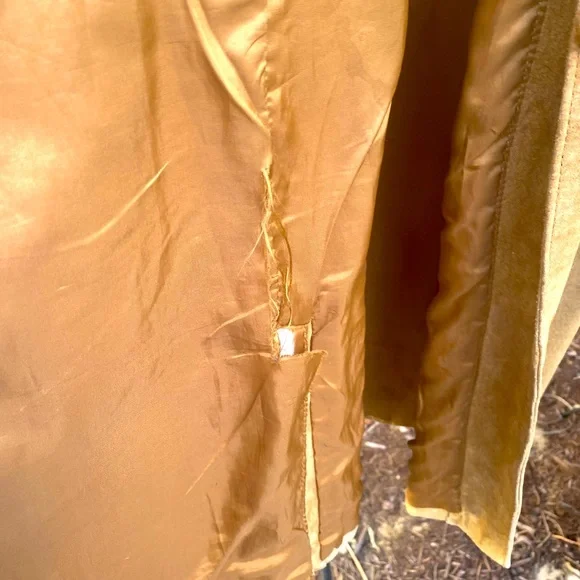 CAROLE LITTLE 💯 SUEDE LEATHER FRINGE COAT - Picture 6 of 7